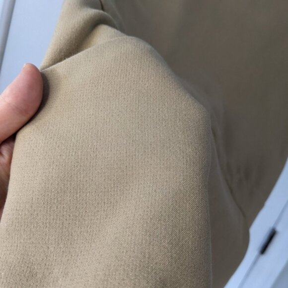 Maje Icare mini dress with pockets tan cel brown size 2 Medium B4 - Picture 4 of 11